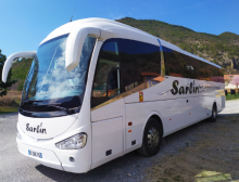 Notre zone d'activité pour ce service Autocars Sarlin, entreprise de transport de personnes